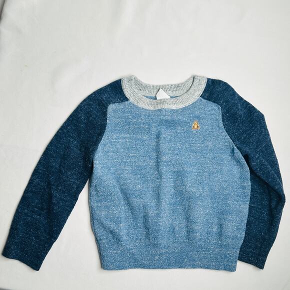 Baby Gap Blue Color Block Pullover Sweater Sz 3 - Picture 2 of 5
